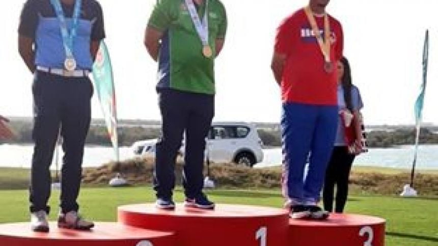 Simon Lowry wins gold in golf at the Special Olympics