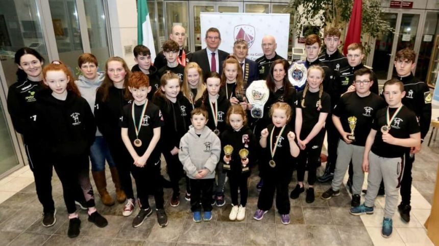 Civic reception for Galway Kickboxers