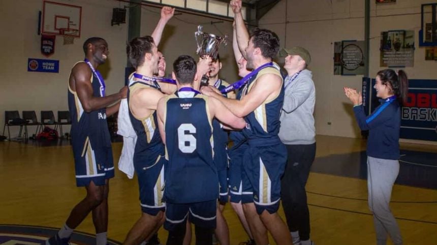 NUIG Men Lose out to Ulster University in Division 1 Basketball League Final