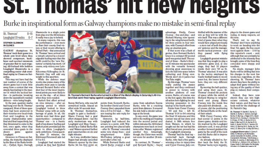 St Thomas' hoping to overcome Antrim opposition again