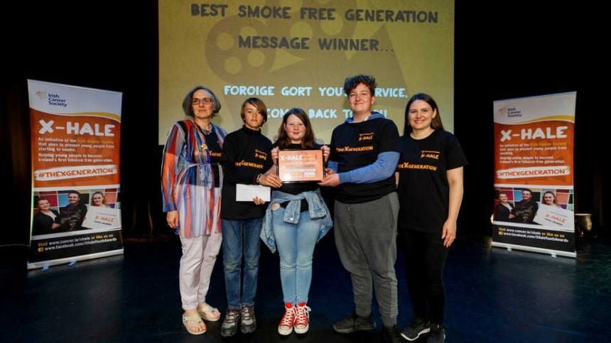 Foroige Youth Service wins award for smoking prevention video