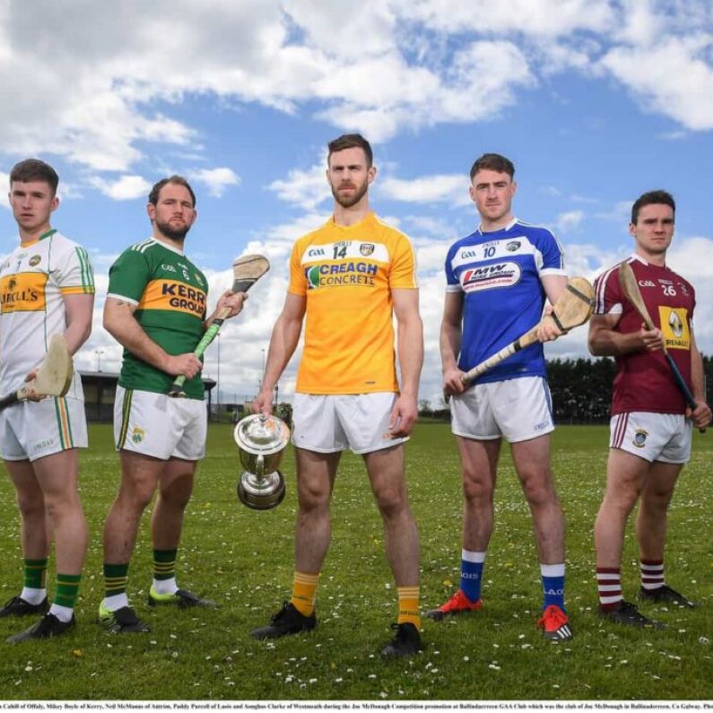 County Players Come Together To Promote Joe McDonagh Cup At Ballindereen GAA Club