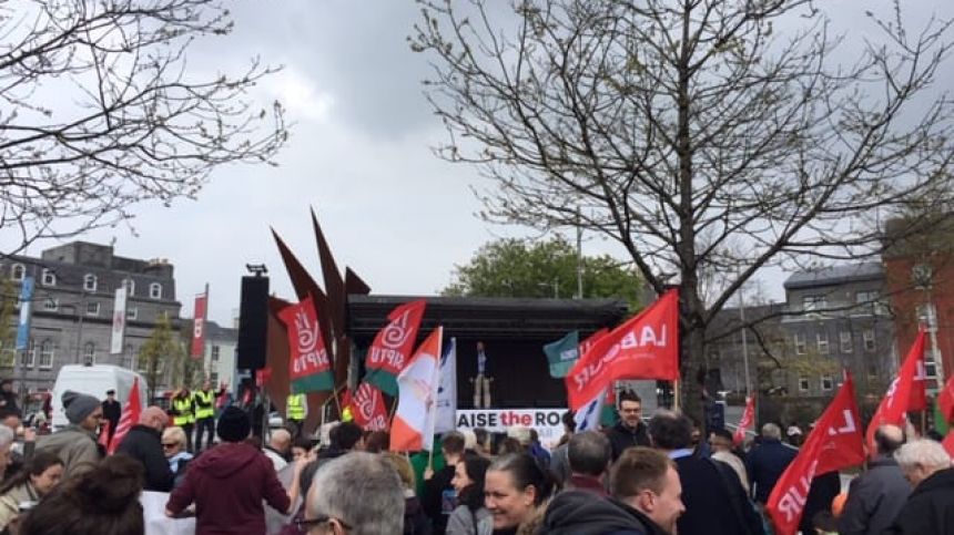 Demonstrators gather in city in call for action on Galway's housing crisis