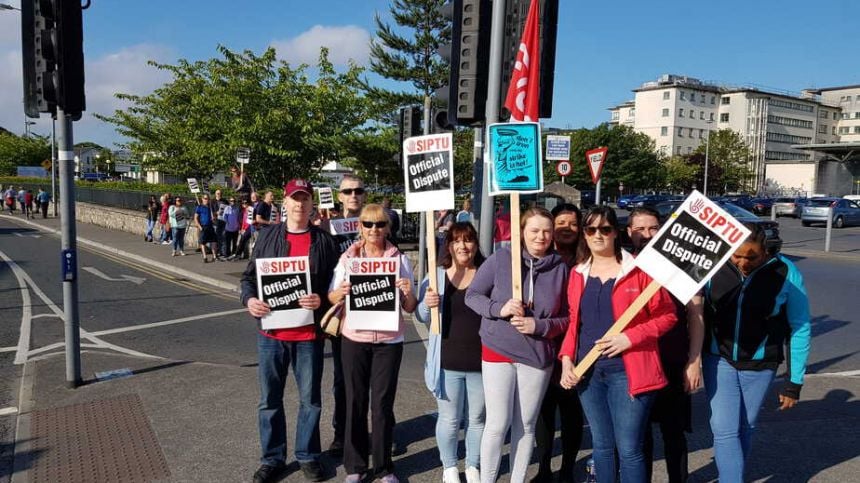 Health workers at UHG, Merlin Park and Portiuncula hospitals begin strike action