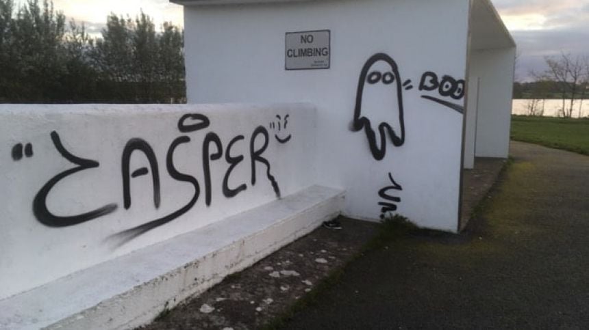 Concern over graffiti at facilities at Loughrea lake