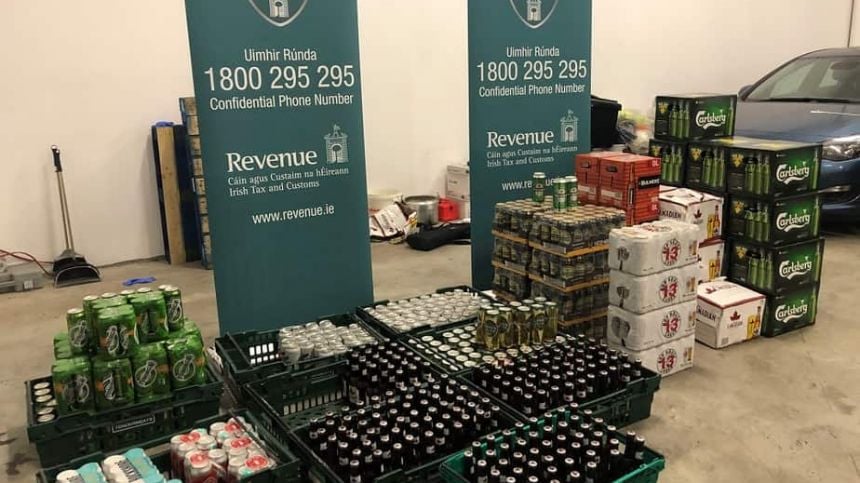 Revenue seize cash and almost 1000 litres of alcohol in city