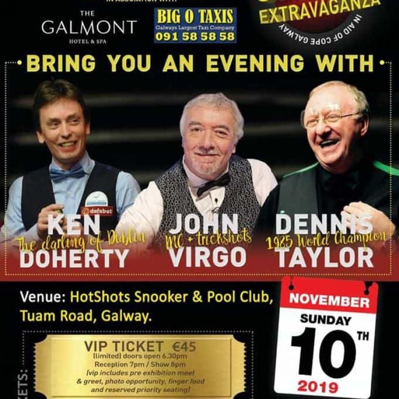 Snooker Legends To Visit Galway This Weekend