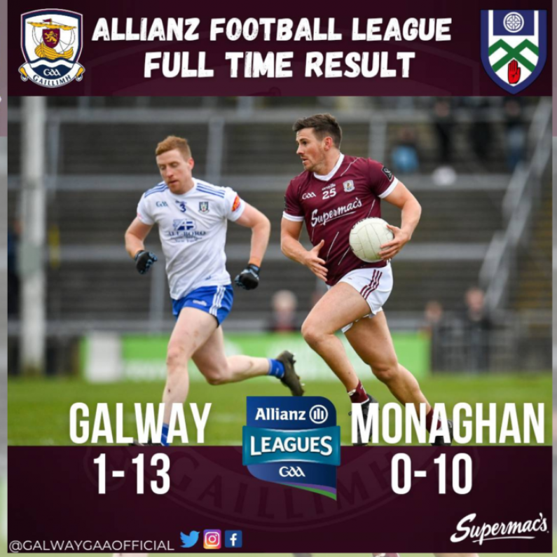 Galway 1-13 Monaghan 1-10 - Commentary and Reaction