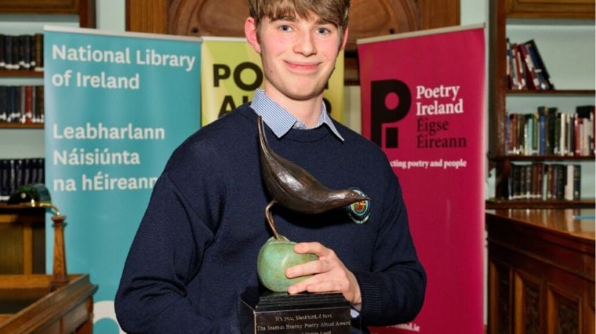 Glenamaddy student wins prestigious Seamus Heaney Poetry Aloud Award