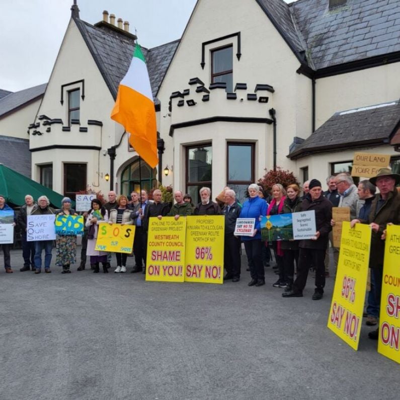 Protestors voice opposition to elements of proposed Athlone-Galway Cycleway