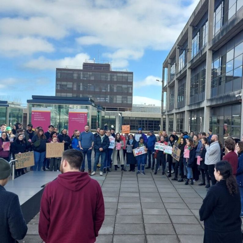 100 PhD researchers protest at University of Galway over pay and conditions