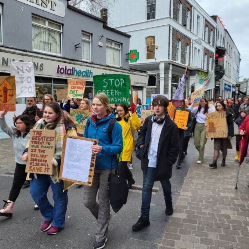 Protestors march through city over climate change