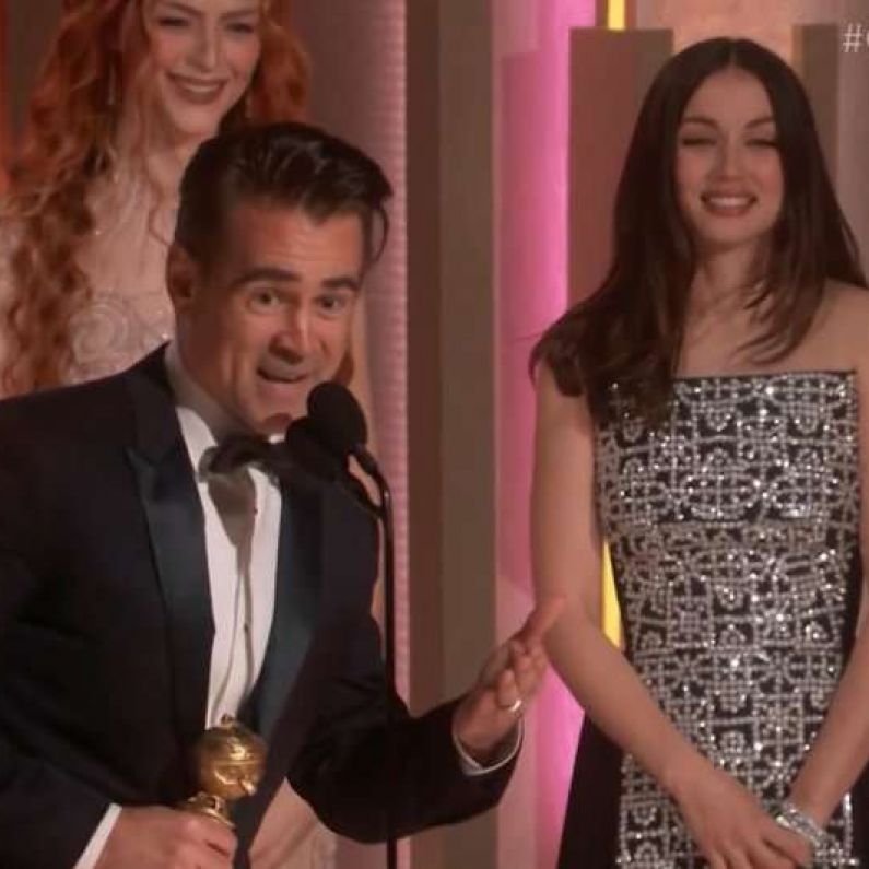 Colin Farrell pays tribute to Inis Mór as Banshees of Inisherin wins big at Golden Globes