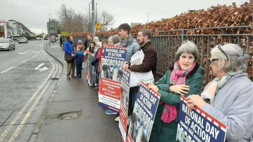 Protest takes place at UHG over staffing levels in Emergency Departments