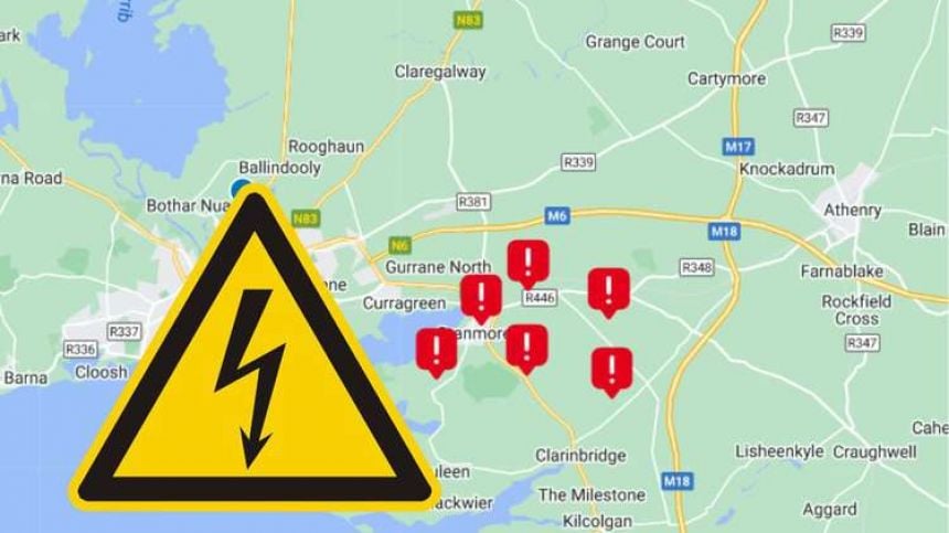 Hundreds still without power in Galway after Storm Debi