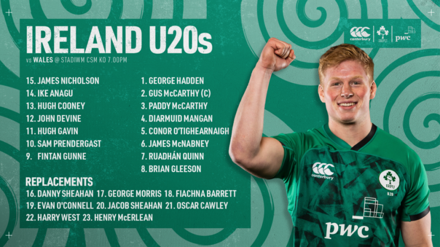 Four Connacht Players Named On Irish U20 Squad To Face Wales