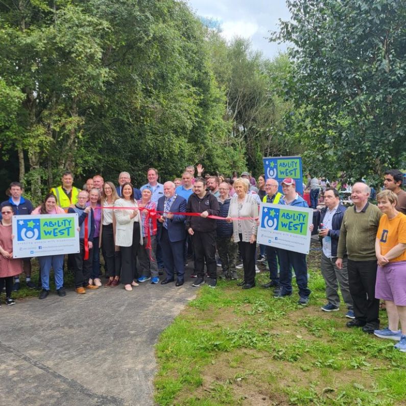 Large turnout at official opening of new inclusive seating area at Terryland Forest Park