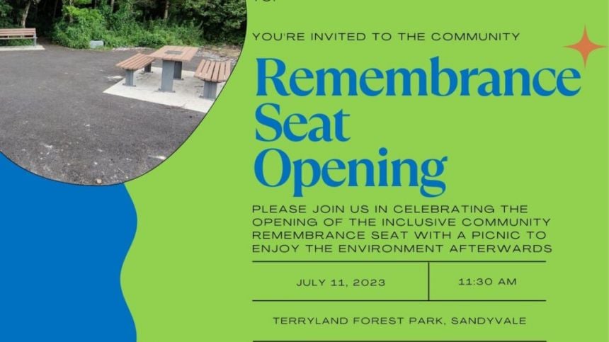 Ceremony for unveiling all-inclusive remembrance seating area in Terryland Forest Park tomorrow