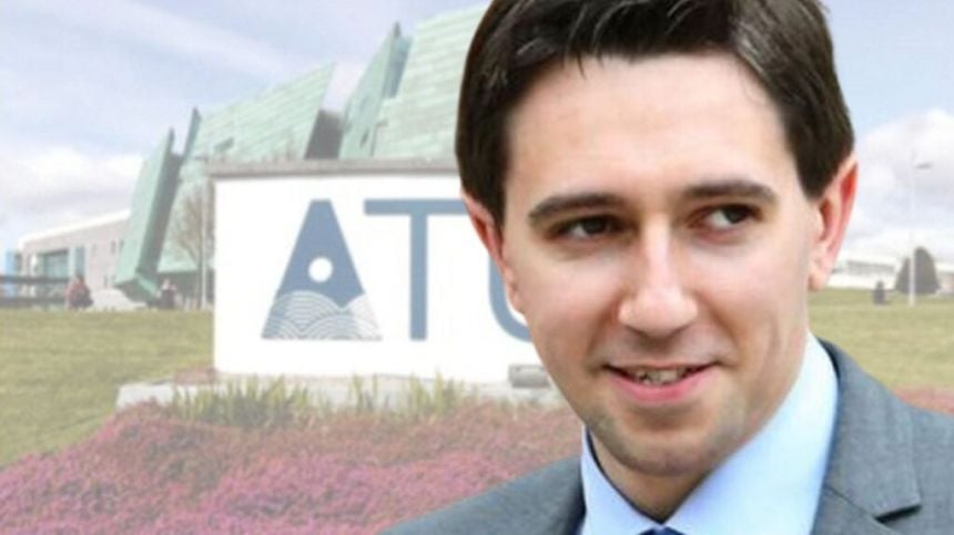 Minister Simon Harris signs order incorporating St. Angela's College into ATU