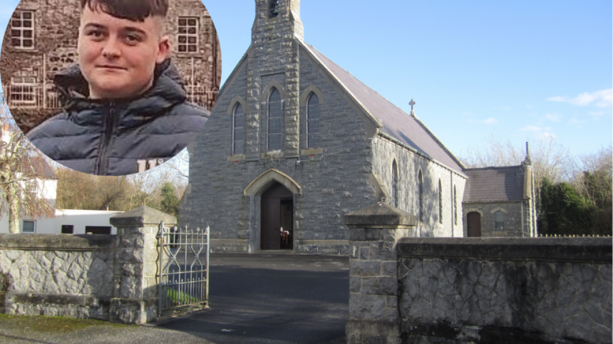 The funeral of teenager Lukas Joyce is held in Annaghdown