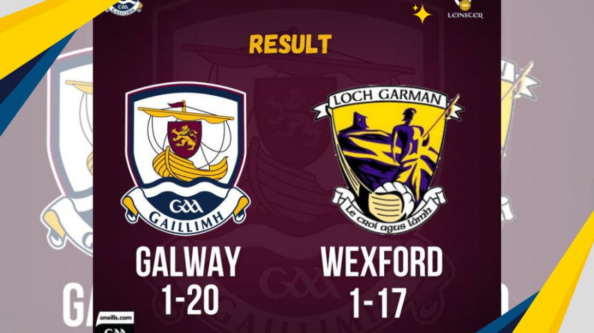 Galway U20 Hurlers Beat Wexford In Leinster Championship