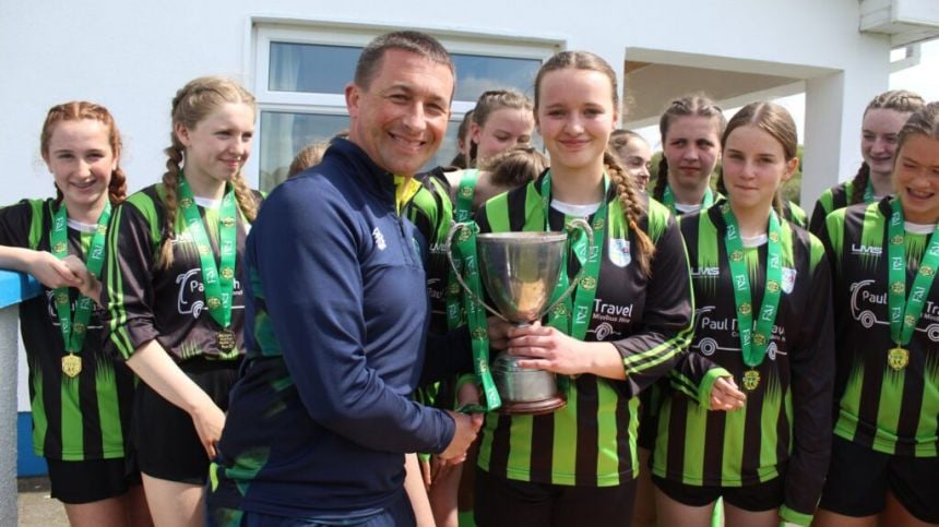 Coláiste na Coiribe girls complete All-Ireland Cup double