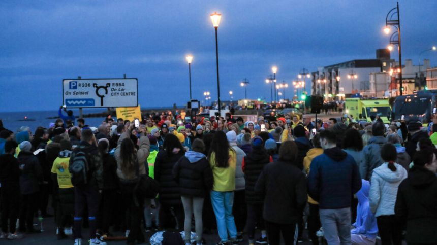 Sixteen venues across Galway host the Pieta Darkness into Light walks early this morning.