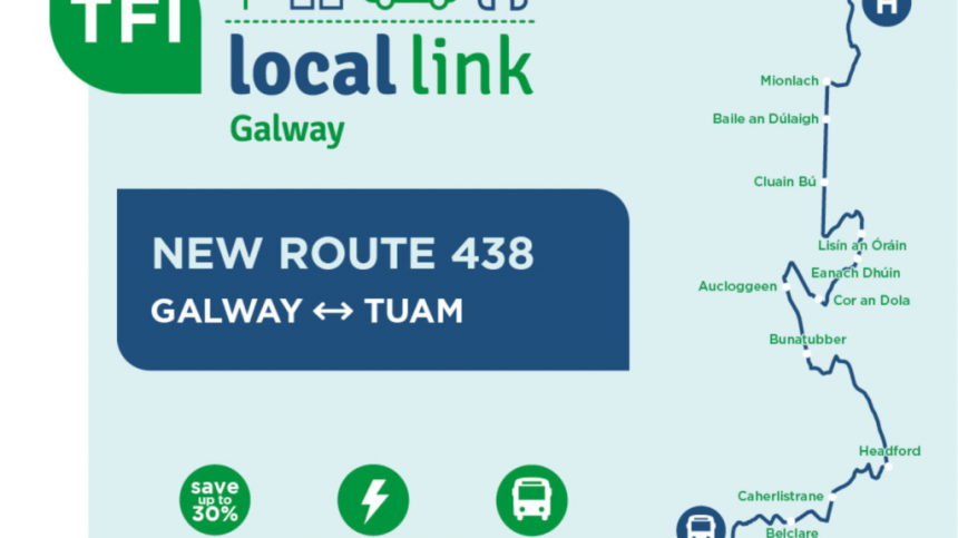 New bus service between Tuam and Galway to launch tomorrow morning