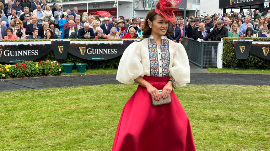 Cork-based woman named Best Dressed at Ballybrit Racecourse