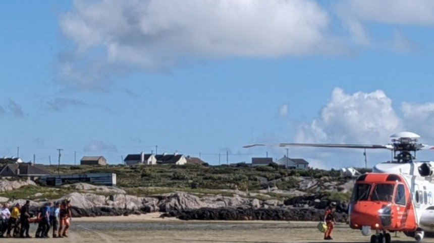 Cleggan Coast Guard involved in two rescues yesterday on Omey Beach