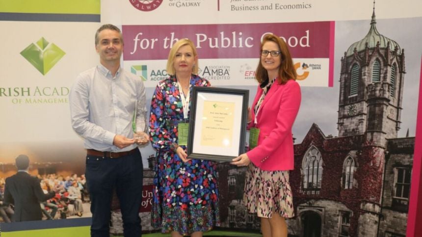 University of Galway Professor Alma McCarthy honoured at Irish Academy of Management conference