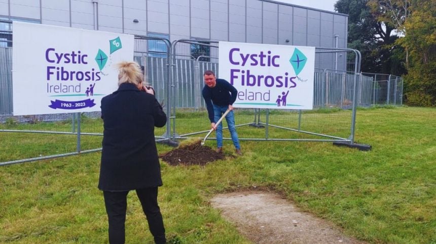 Sod officially turned on new Adult Cystic Fibrosis building at Merlin Park