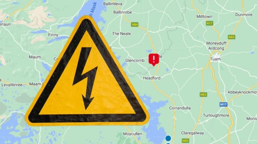 A thousand customers without power in Headford