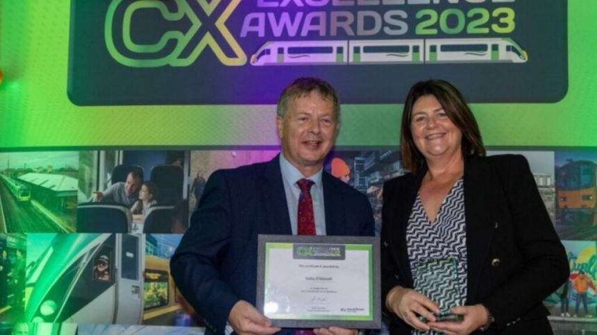 Furbo woman wins Commercial Excellence award at Irish Rail Awards