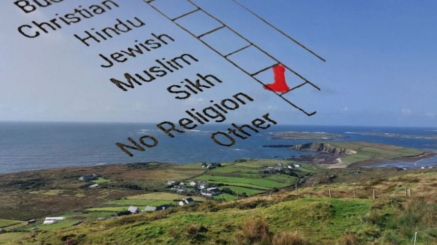 Latest Census statistics indicate a significant cohort of people in Connemara have no religion