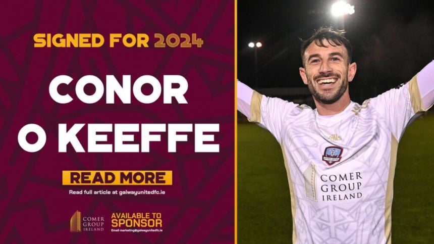 Conor O'Keeffe Re-Signs For Galway United