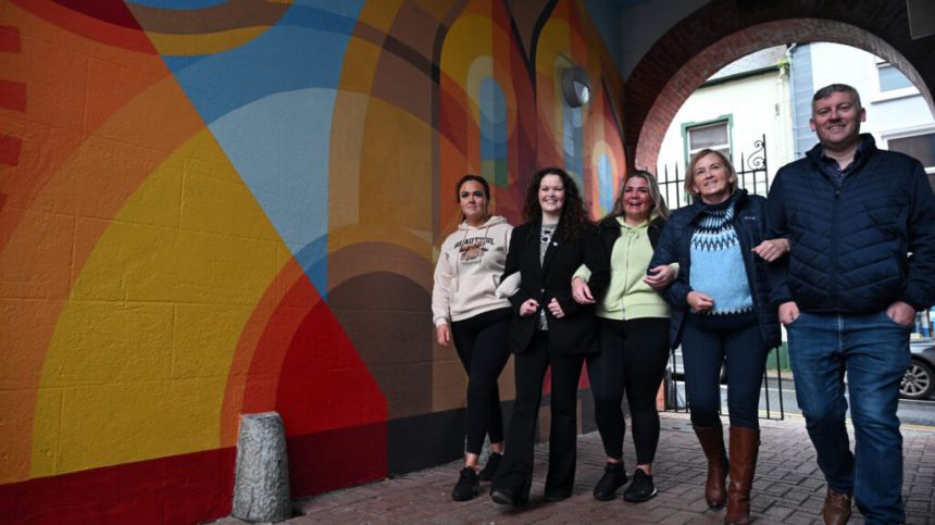 Symbols of Tuam centre stage in new mural for town