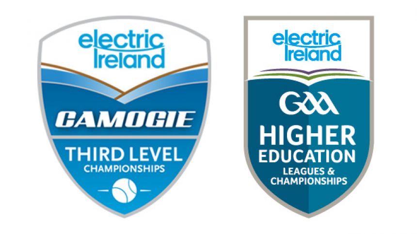 Draws take place for Electric Ireland GAA Higher Education Championships