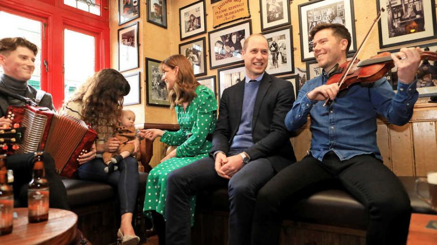 Overview: Kate and William visit traditional Galway pub Tigh Cóilí