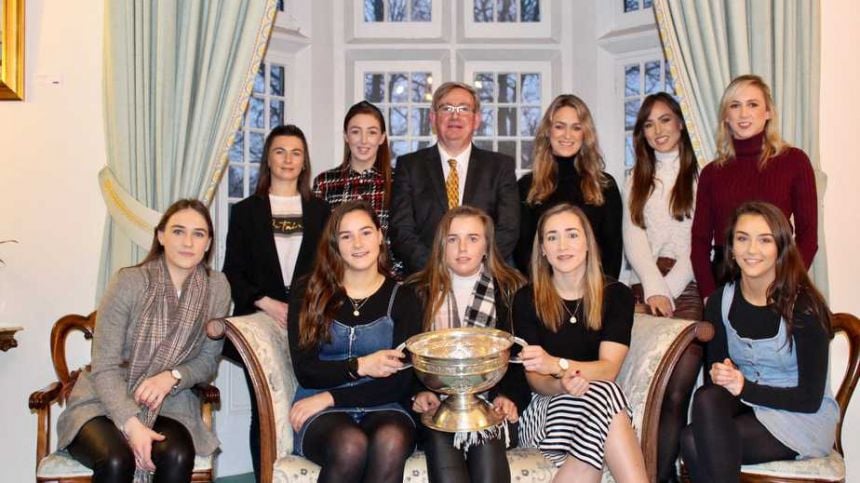 NUI Galway Honours All-Ireland Winning Galway Camogie Team