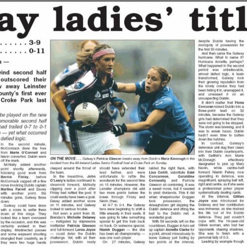 2004 All Ireland Ladies Football Final - Galway 3-9 Dublin 0-11