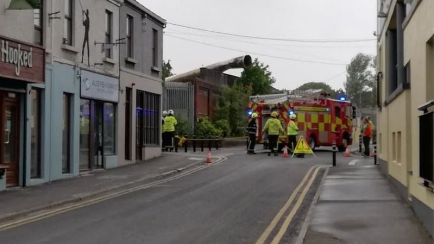 Road closed after chimney collapses at Old Connacht Laundry Site