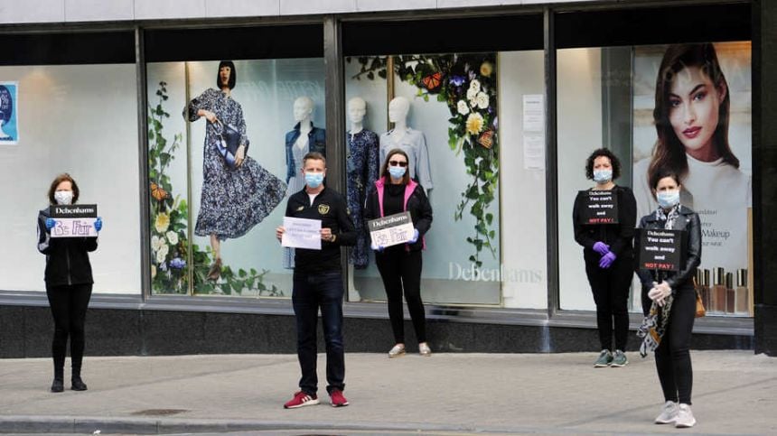 Galway Debenhams workers join national day of action in call for State intervention to save jobs