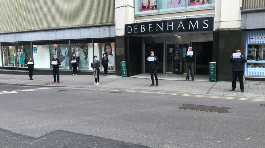 Galway Council of Trade Unions pledge support to Debenhams workers as dispute continues