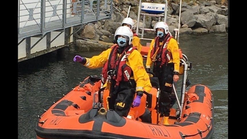 Three people taken to UHG following water rescue near Barna