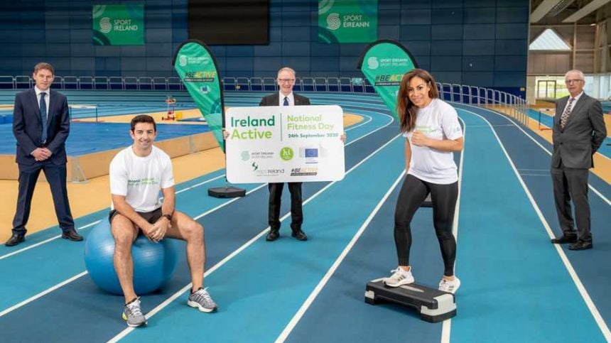 Aidan O’Mahony And Sene Naoupu Launch Ireland Active's Fifth Annual National Fitness Day