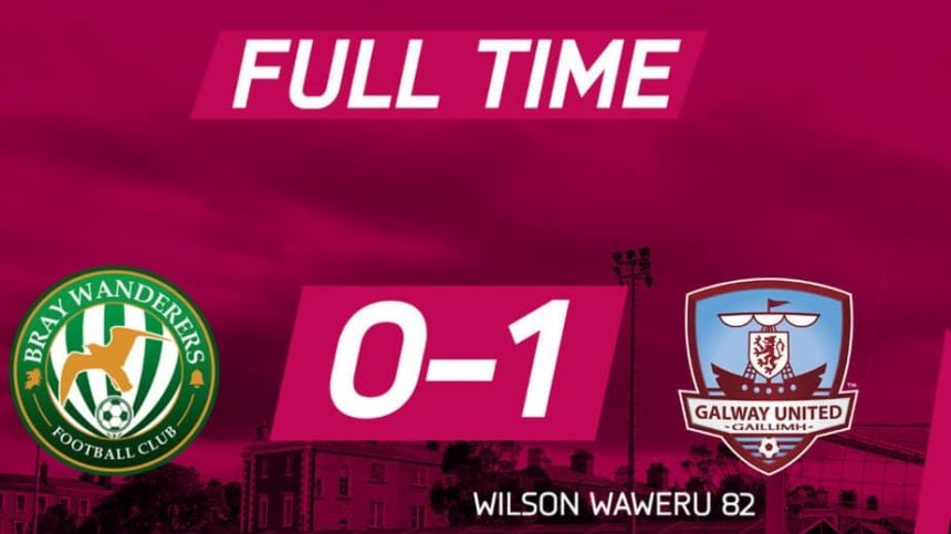 Galway United march on in Airtricity League Play-Offs after 1-0 win in Bray