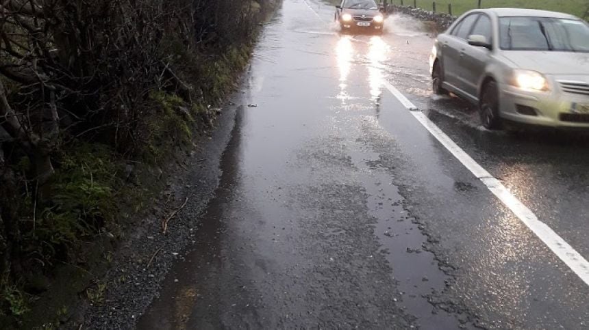 County council warns of surface water on many county roads