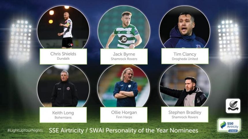 Nominees Announced for 2020 SSE Airtricity/Soccer Writers' Association of Ireland Awards