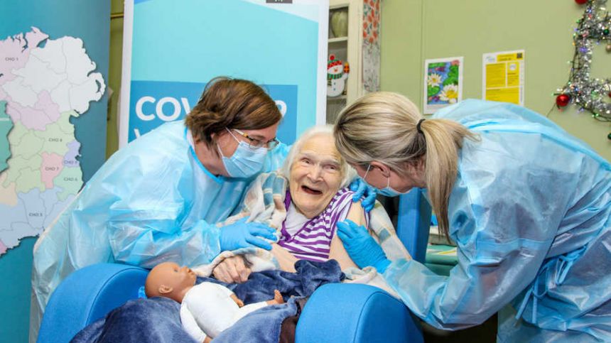 First Covid-19 vaccinations get underway at Merlin Park